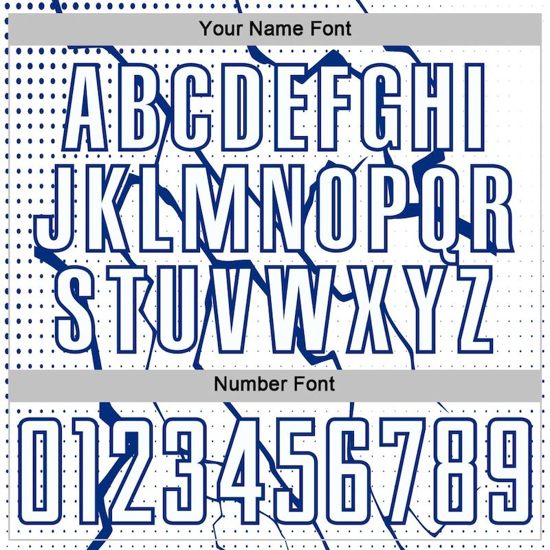 White Royal Jersey Sublimation Uniform Lightning Custom Sports Soccer