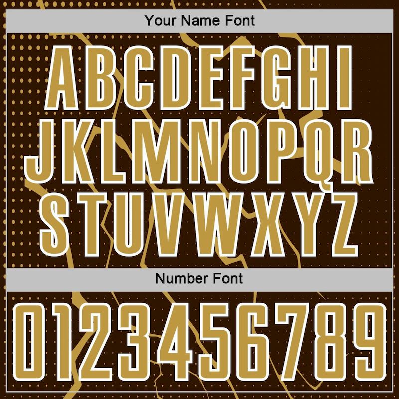 Uniform Sublimation Lightning Jersey Sports Custom Gold-White Soccer Brown Old