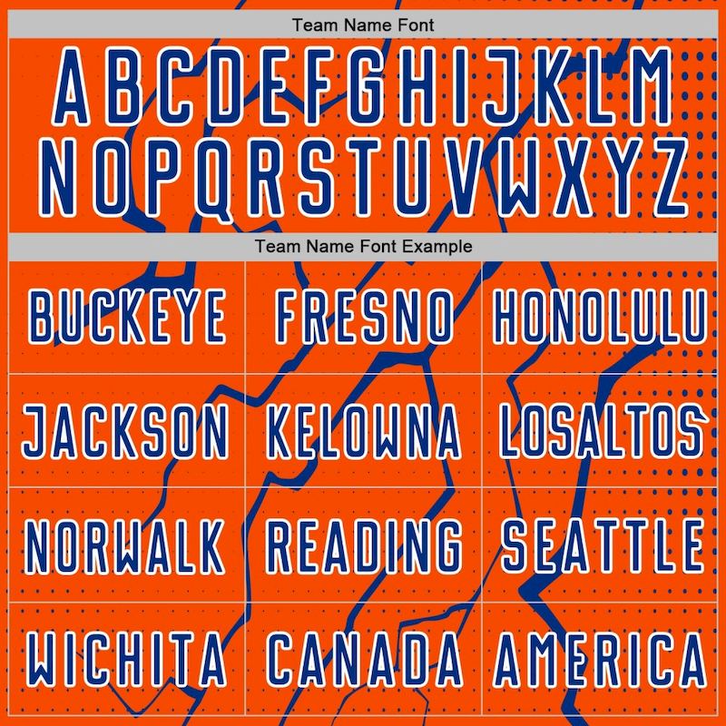 Uniform Royal-White Soccer Lightning Sports Sublimation Orange Custom Jersey