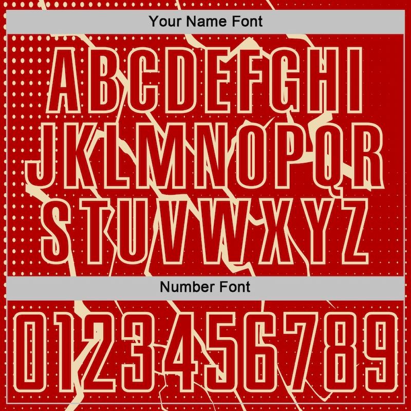 Sublimation Uniform Cream Lightning Custom Jersey Sports Red Soccer