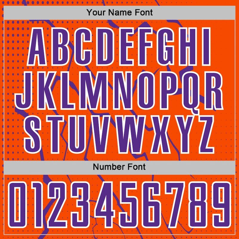 Sports Custom Sublimation Soccer Uniform Lightning Jersey Orange Purple-White