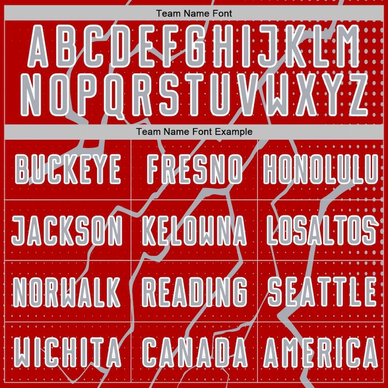 Lightning Soccer Sports Jersey Sublimation Gray-White Custom Red Uniform