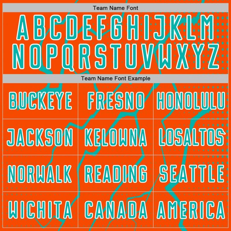 Aqua-White Jersey Sports Lightning Uniform Orange Soccer Custom Sublimation