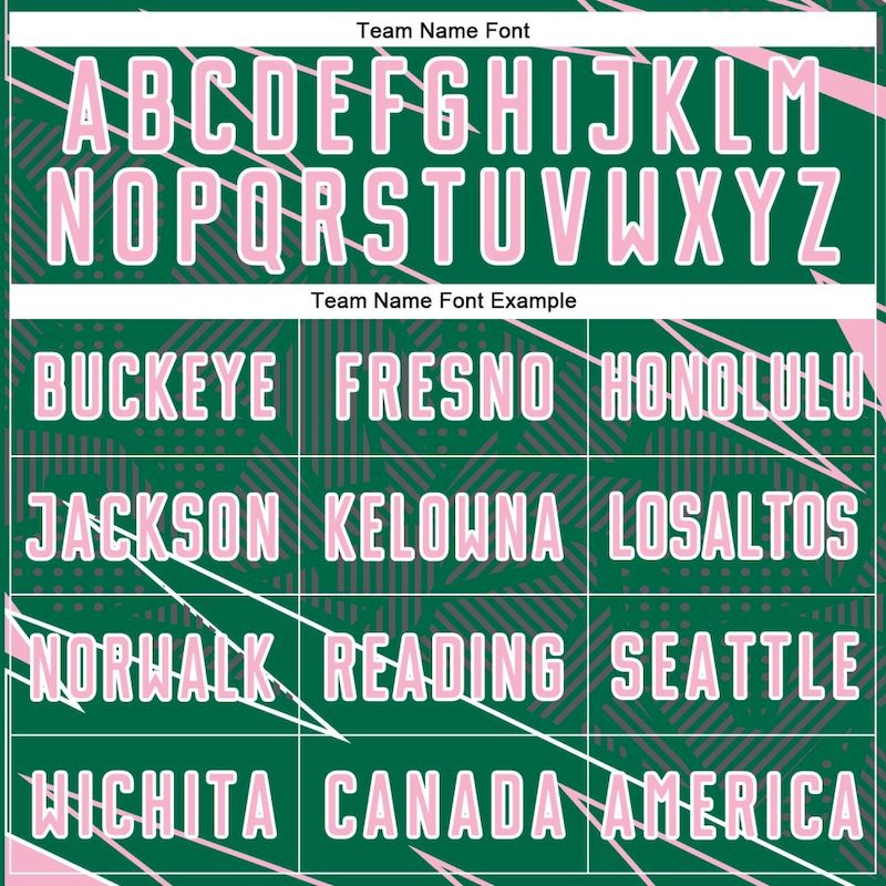 Uniform Sports Soccer Kelly Lines Sublimation Jersey Light Green Custom Pink-White