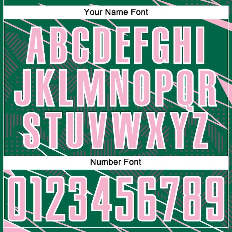 Uniform Sports Soccer Kelly Lines Sublimation Jersey Light Green Custom Pink-White