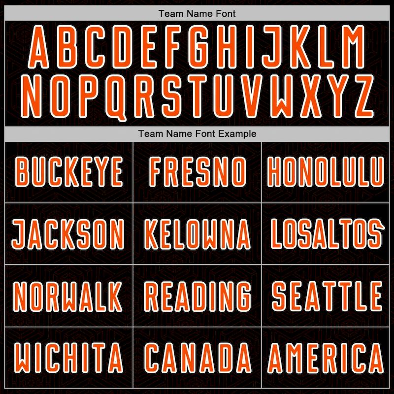 Sublimation Sports Uniform Soccer Black Shape Custom Geometric Jersey Orange-White