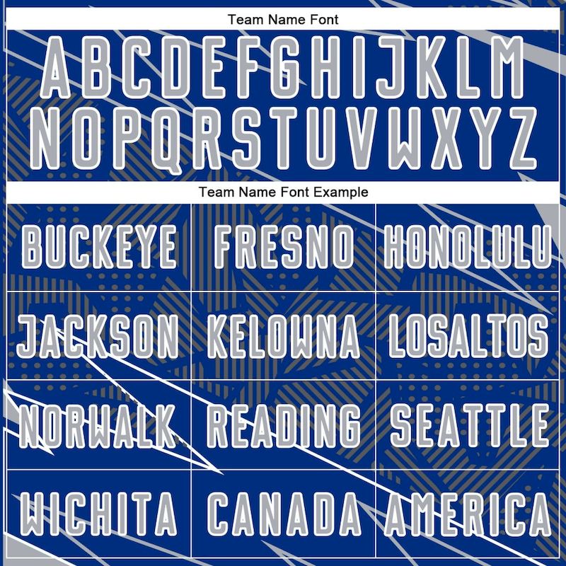 Soccer Uniform Lines Sublimation Sports Gray-White Custom Jersey Royal