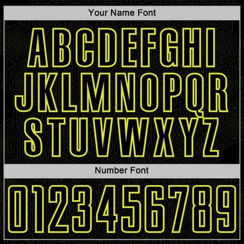 Shape Geometric Neon Sports Black Yellow Sublimation Custom Jersey Uniform Soccer