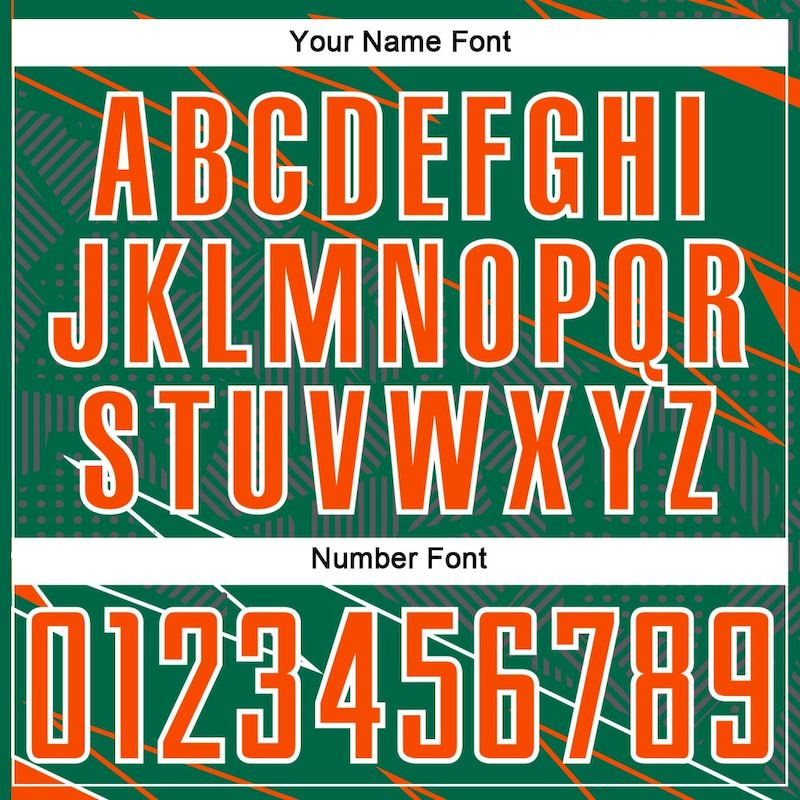 Lines Sublimation Jersey Custom Sports Orange-White Green Soccer Uniform Kelly