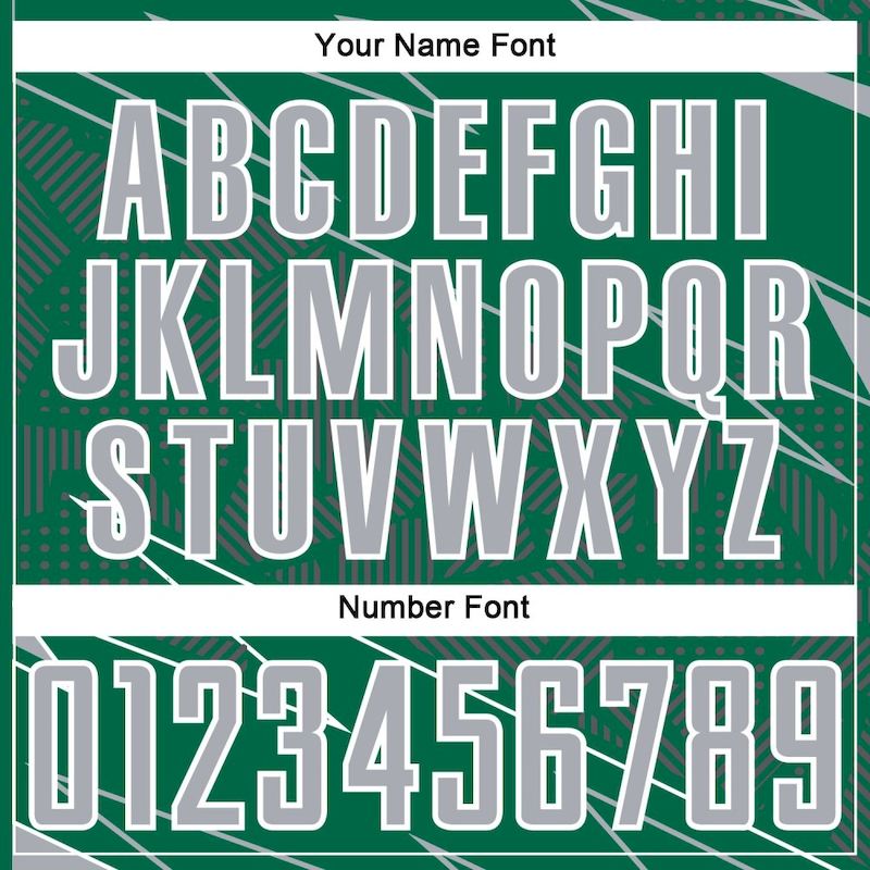 Custom Uniform Jersey Sports Sublimation Soccer Kelly Lines Gray-White Green