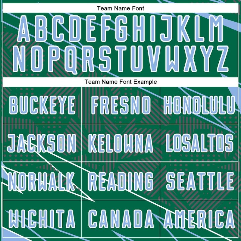 Blue-White Sports Light Sublimation Soccer Lines Green Uniform Kelly Jersey Custom