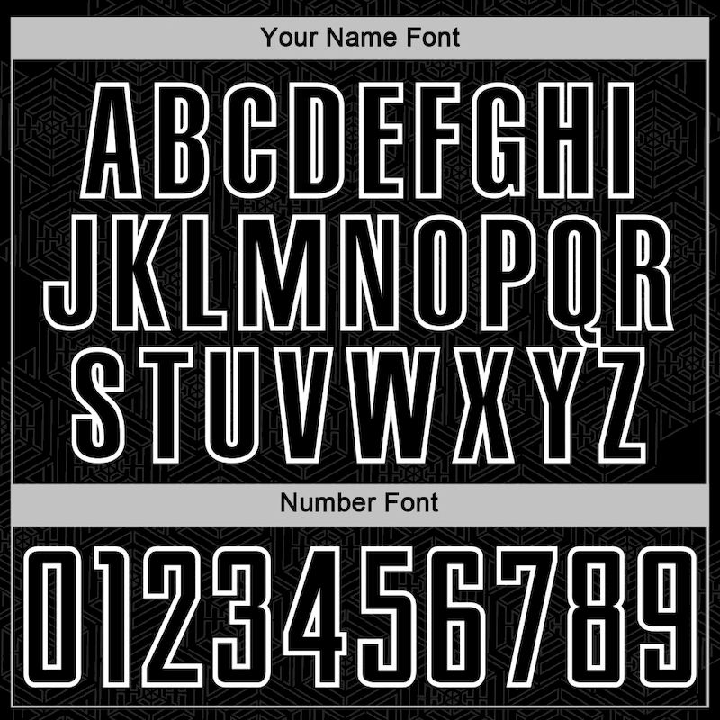 White Sports Jersey Uniform Sublimation Soccer Shape Custom Geometric Black