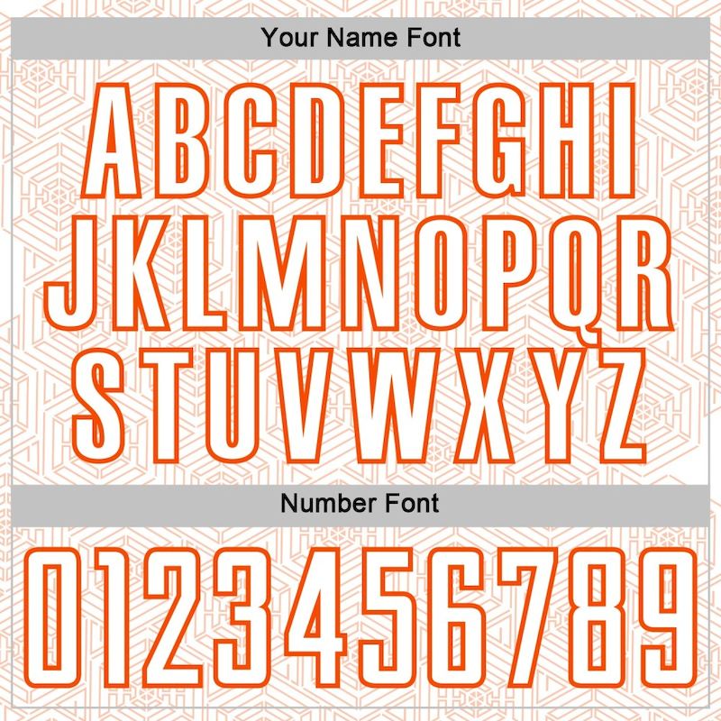 Uniform Sports Sublimation Custom Jersey Shape Orange Geometric White Soccer