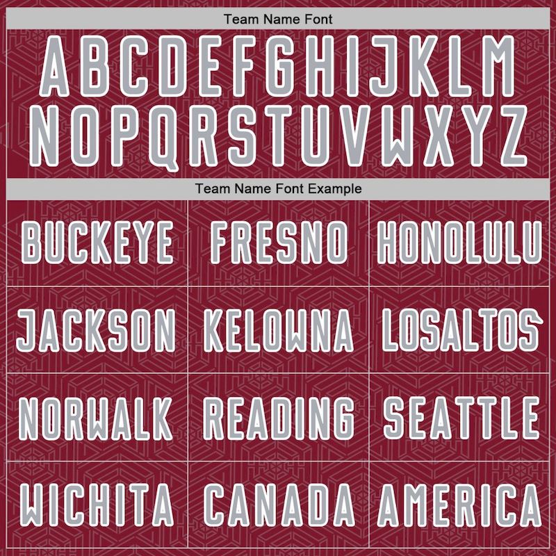 Sublimation Jersey Sports Geometric Crimson Gray-White Soccer Uniform Shape Custom