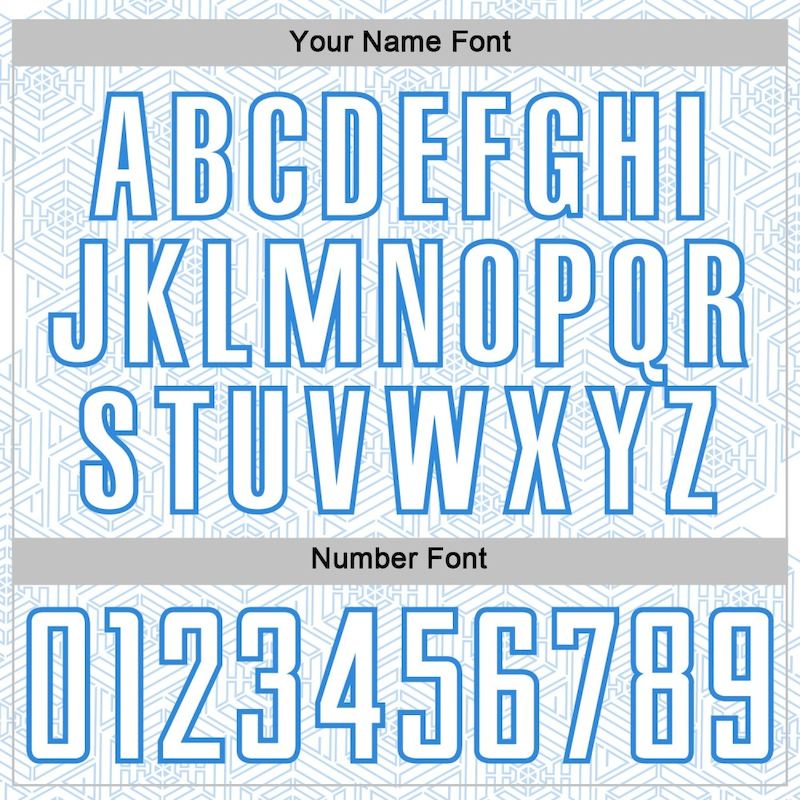 Soccer Jersey Shape Sublimation White Custom Sports Blue Geometric Uniform Powder