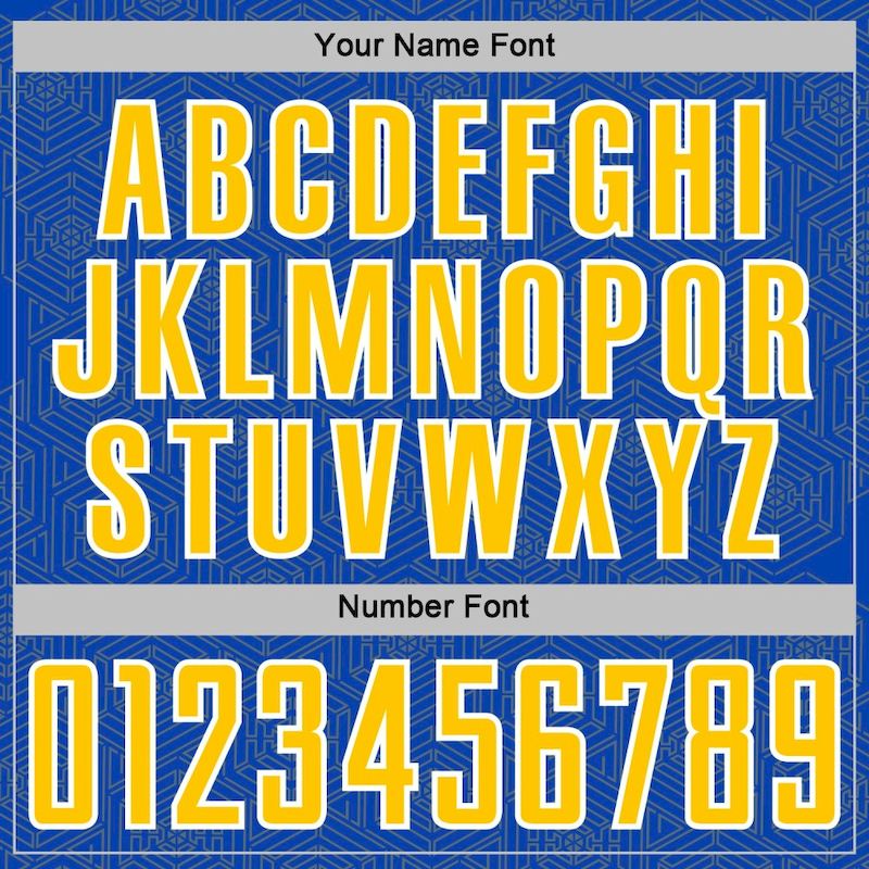 Soccer Jersey Geometric Uniform Shape Sublimation Sports Blue Thunder Yellow-White Custom