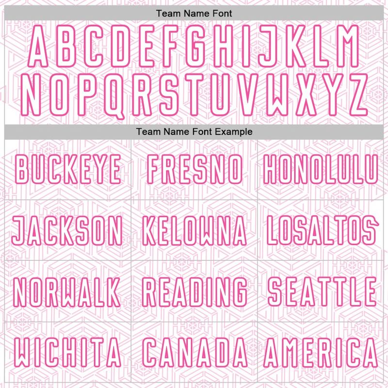 Jersey Soccer Uniform Custom White Shape Geometric Sublimation Sports Pink