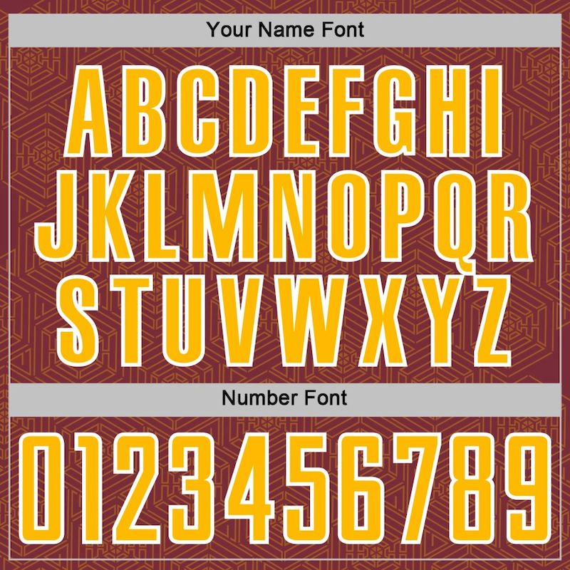 Jersey Custom Burgundy Shape Geometric Uniform Gold-White Sublimation Soccer Sports