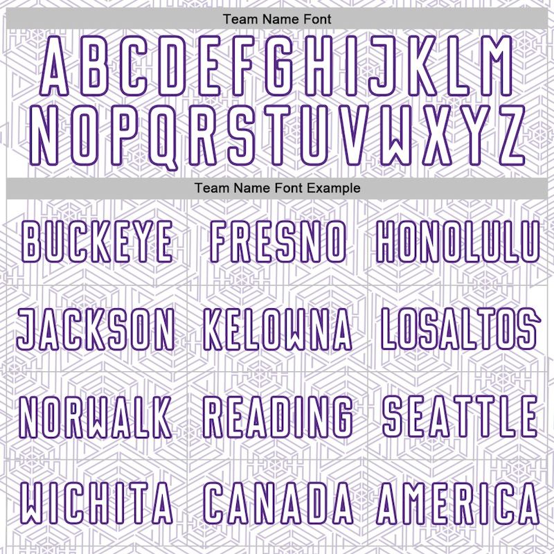 Geometric Shape Uniform Sports Custom White Purple Sublimation Soccer Jersey