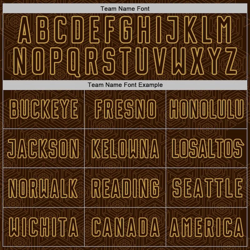 Geometric Jersey Old Custom Sports Gold Uniform Soccer Brown Shape Sublimation