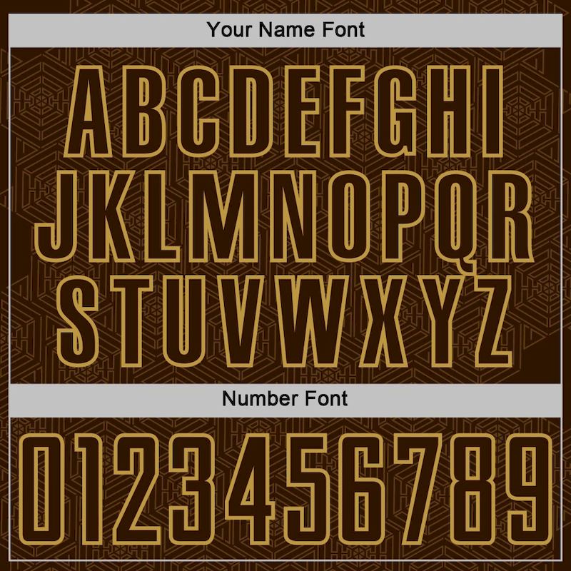 Geometric Jersey Old Custom Sports Gold Uniform Soccer Brown Shape Sublimation