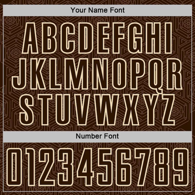 Brown Shape Sports Jersey Cream Sublimation Custom Soccer Geometric Uniform