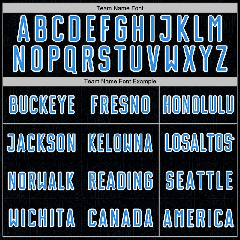 Blue-White Sublimation Powder Soccer Custom Sports Black Shape Geometric Uniform Jersey