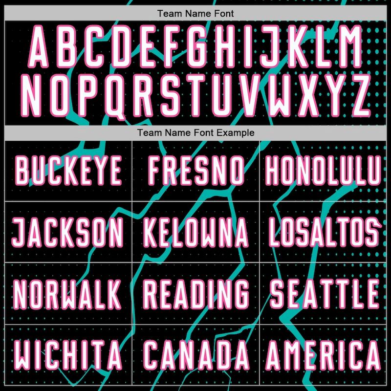 White Jersey Lightning Aqua-Pink Black Sports Custom Uniform Soccer Sublimation